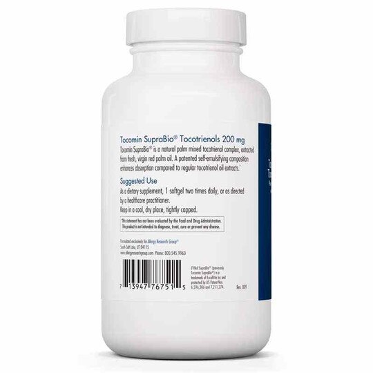 Tocomin SupraBio Tocotrienols 200 Mg, ARG